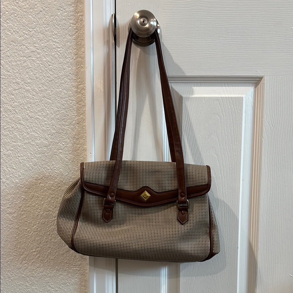 Vintage Liz Claiborne Houndstooth Purse